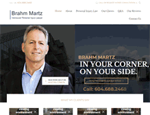 Tablet Screenshot of martzpersonalinjurylaw.ca